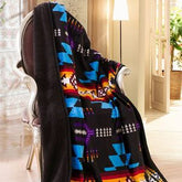 Navajo Sherpa Lined Silk Touch Throw – 50x60