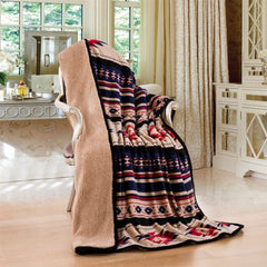 Sherpa Lined Silk Touch Throw – 50x60
