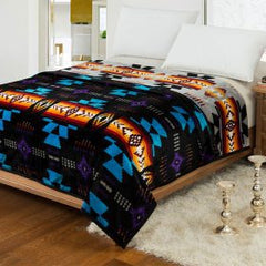 Silk Touch Reversible Blanket – Twin/Full – Navajo Print (2-Ply)