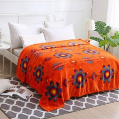 Silk Touch One Ply Twin/Full Blanket – Star Burst Design (Twin/Full)