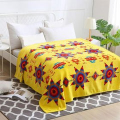 Silk Touch One Ply Twin/Full Blanket – Star Burst Design (Twin/Full)