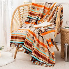 Silk Touch One Ply Throw Blanket – Sedona Sky Design 50″ × 60″ (Throw Size)