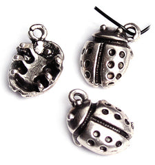 Pendant – Ladybug Antique Silver LF/NF (2 pcs)