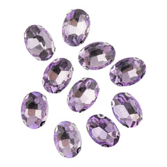 Crystal Lane DIY Sew-On Rhinestones – 13×18 mm Silver Setting (1 Pair)