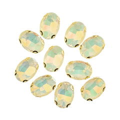 Crystal Lane DIY Sew-On Rhinestones – 13×18 mm Gold Setting (1 Pair)