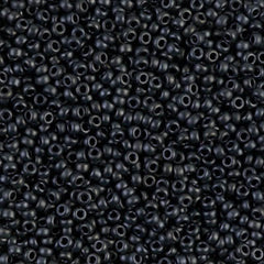 11/0 Miyuki Seed Beads Charcoal Matte Metallic #2010