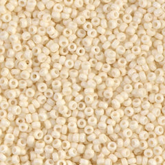 11/0 Miyuki Seed Beads Cream Opaque Matte #2021