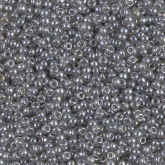 11/0 Miyuki Seed Beads Silver Grey Luster #0368