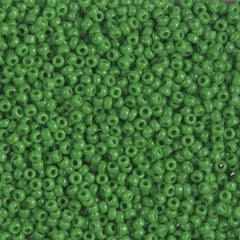 11/0 Miyuki Seed Beads Green Pea Opaque #0411