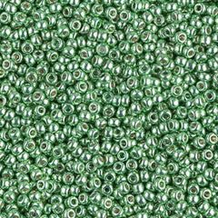 11/0 Miyuki Seed Beads Duracoat Galvanized Dark Mint Green #4214