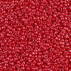 11/0 Miyuki Seed Beads Red Opaque Luster #0426