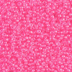 11/0 Miyuki Seed Beads Pink Luminous Neon C/L #4299