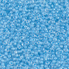 11/0 Miyuki Seed Beads Light Blue Luminous Neon C/L #4300