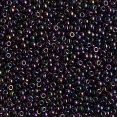 11/0 Miyuki Seed Beads Purple Opaque Iris #0454