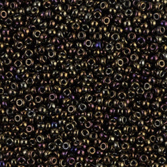 11/0 Miyuki Seed Beads Brown Opaque Iris #0458