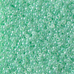 11/0 Miyuki Seed Beads Light Crystal Green #0520