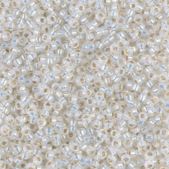 11/0 Miyuki Seed Beads White Opal Silver Lined #0551