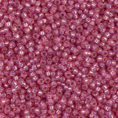 11/0 Miyuki Seed Beads Dark Rose S/L Dyed Alabaster #0645