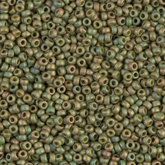 11/0 Miyuki Seed Beads Light Olive Opaque Matte Luster #2033
