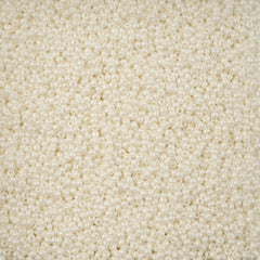 11/0 Preciosa Seed Beads Pearl White Chalk Luster Terra #01469
