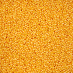 11/0 Preciosa Seed Beads Pearl Yellow Chalk Luster Terra #43200