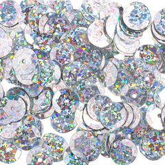 Round Sequins – 6mm – Silver Hologram (Approx. 1600pcs)