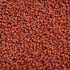 15/0 Miyuki Seed Beads Frosted Glazed/Rainbow Pink Fuchsia Matte AB #4695