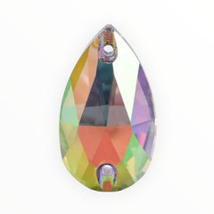 17×28mm Ghost Light Teardrop AAAAA Glass Crystal – Sew-On Gems