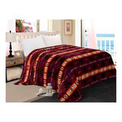 Silk Touch One-Ply Queen Blanket – Navajo Print (80" × 80")