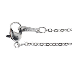 Stainless Steel Wire Necklace with Lobster Clasp – 18in