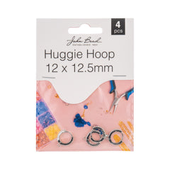 Must Have Findings – Huggie Hoop 12×12.5mm Silver (4 pcs)