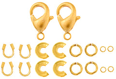 Lobster Clasp – Matt Brass (2 Sets)