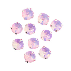 Crystal Lane DIY Sew-On Rhinestones – 10 mm Silver Setting (1 Pair)