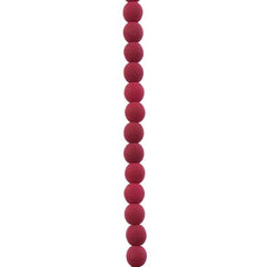 Czech Glass Beads Strand – 4mm White Alabaster Velvet Red Lychee (46 pcs)