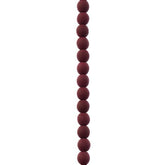 Czech Glass Beads Strand – 4mm White Alabaster Velvet Maroon (46 pcs)