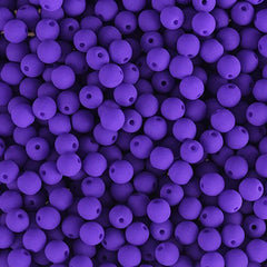 Czech Glass Beads Strand – 4mm White Alabaster Velvet Violet (46 pcs)