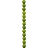 Czech Glass Beads Strand – 4mm White Alabaster Velvet Green (46 pcs)