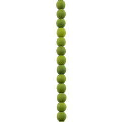 Czech Glass Beads Strand – 4mm White Alabaster Velvet Green (46 pcs)