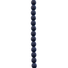 Czech Glass Beads Strand – 4mm White Alabaster Velvet Black(46 pcs)
