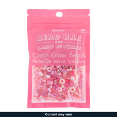 Czech Seed Beads – 50g – Pink Assorted Mix