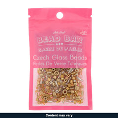 Czech Seed Beads – 50g – Gold Assorted Mix