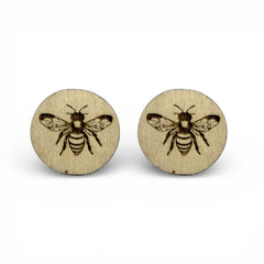 29mm Wood Burned Cabs Bee's