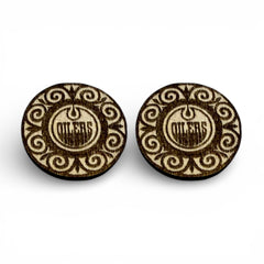 29mm Wood Burned Cabs Edmonton Oilers