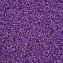 11/0 Preciosa Seed Beads Silver Lined Grape Solgel