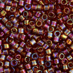 Delica 11/0 RD #0170 Amber Transparent AB 5.2g Vial