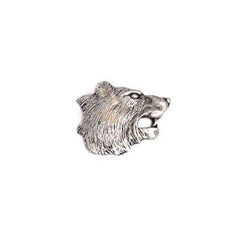 Pendant – Bear Head 30mm Antique Silver (LF/NF)