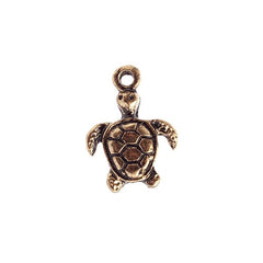 Pendant – Small Turtle Antique Gold (LF/NF)