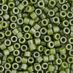 Delica 11/0 RD #0263 Pale Green Lime Opaque Glazed Luster 5.2g Vial