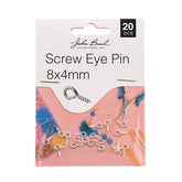 Must-Have Findings – Screw Eye Pin – 8×4mm – Silver / Gold (20pcs)