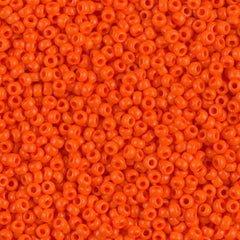 11/0 Miyuki Seed Beads Orange Opaque #0406